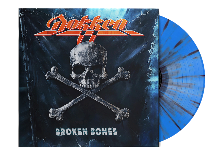 Dokken - Broken Bones Vinyl LP - Blue with Black Splatter